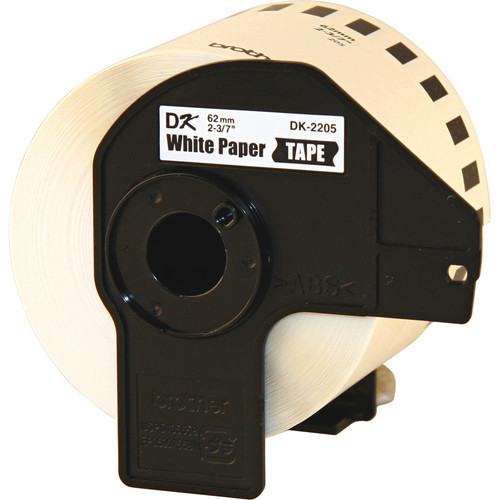 Brother DK-22053 Continuous Paper Labels (White, Cut-to-Length Labels, 2.4" x 100')