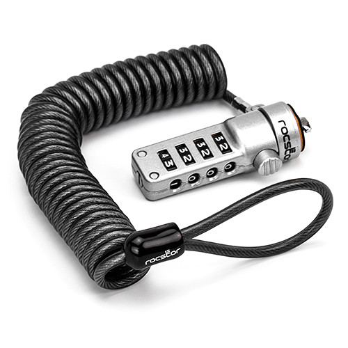 Rocstor Rocbolt Portable Security Cable with Combination Lock (6')