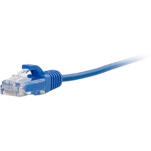 C2G RJ45 Male to RJ45 Male Cat 5e Slim Patch Cable (6", Blue)
