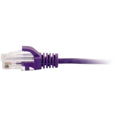 C2G RJ45 Male to RJ45 Male Slim Cat 6 Patch Cable (3', Purple)
