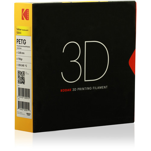 Kodak 2.85mm PETG Filament (750g, Translucent Yellow)
