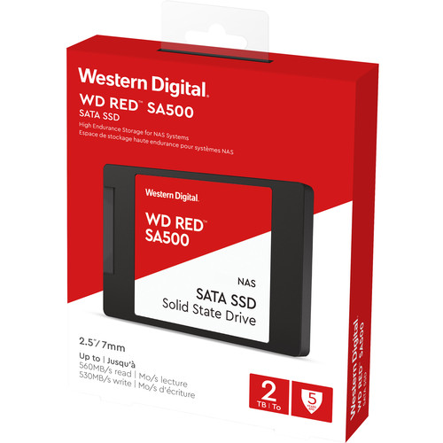 WD 2TB Red SA500 SATA III 2.5" Internal NAS SSD