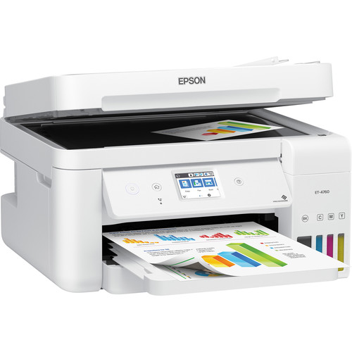 Epson EcoTank ET-4760 All-in-One Supertank Printer (White)