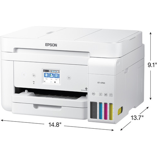 Epson EcoTank ET-4760 All-in-One Supertank Printer (White)