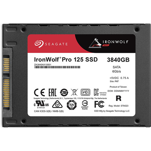 Seagate 3.84TB IronWolf Pro 125 SATA III 2.5" Internal SSD