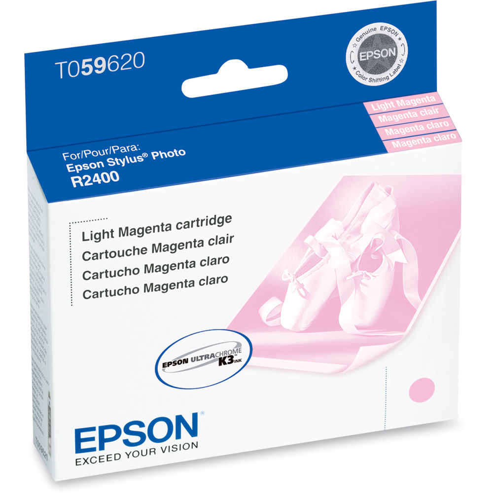 Epson UltraChrome K3 Light Magenta Ink Cartridge for Stylus Photo R2400 Printer