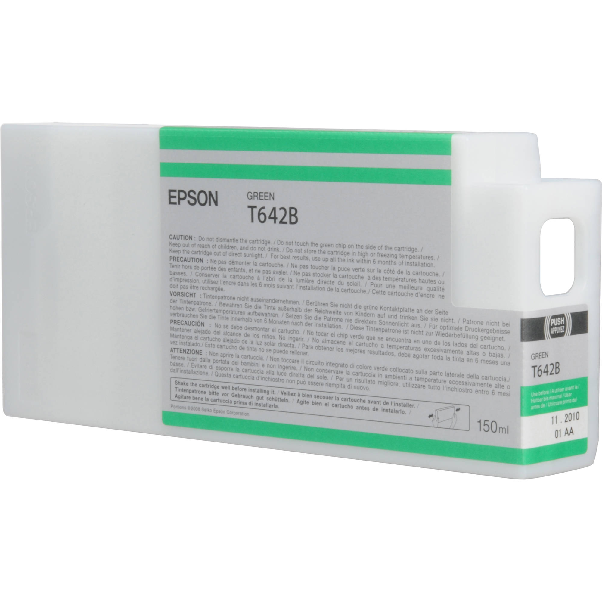 Epson T642B00 Green UltraChrome HDR Ink Cartridge (150 mL)
