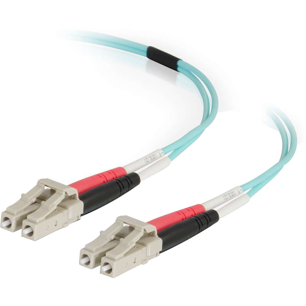 C2G 50/125 LC Male to LC Male Multimode Fiber Optic OM4 Cable (19.7')