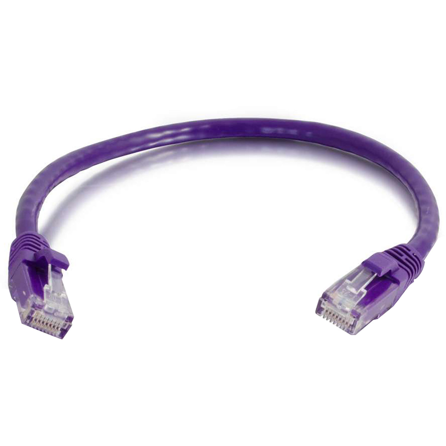 C2G RJ45 Male to RJ45 Male Cat 6 Snagless Patch Cable (6', Purple)