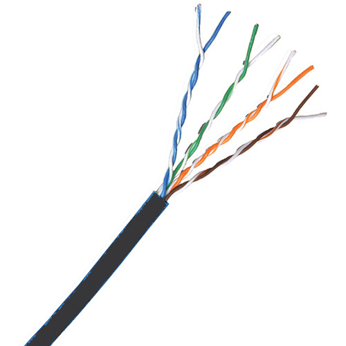 Comprehensive CAT5e 350 MHz Shielded Solid LAN Cable (1,000', Black)