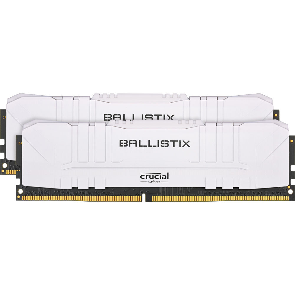 Crucial 16GB Ballistix DDR4 3200 MHz UDIMM Gaming Desktop Memory Kit (2 x 8GB, White)