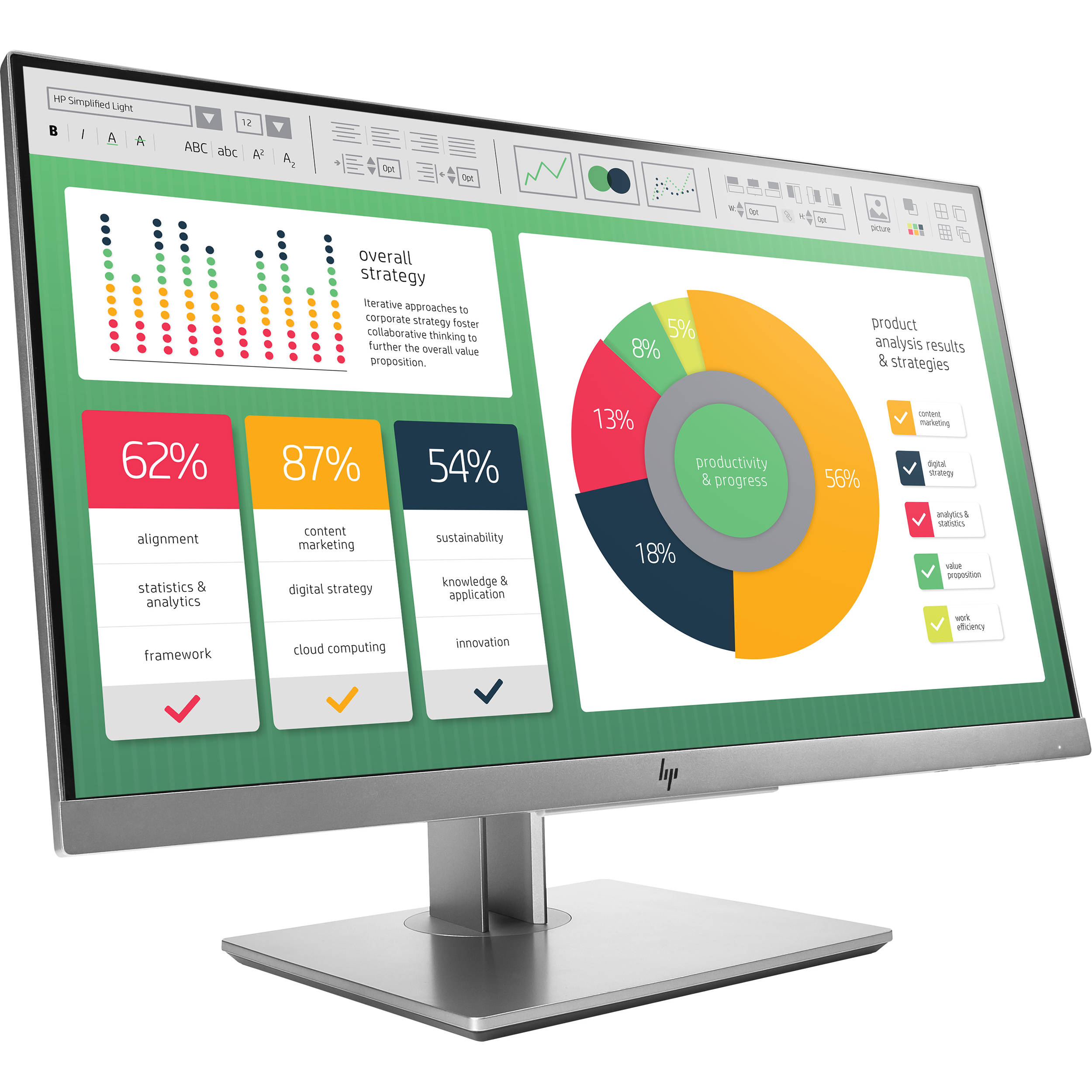 HP EliteDisplay E223 1FH45A8 21.5" 16:9 Full HD IPS Monitor (Silver)