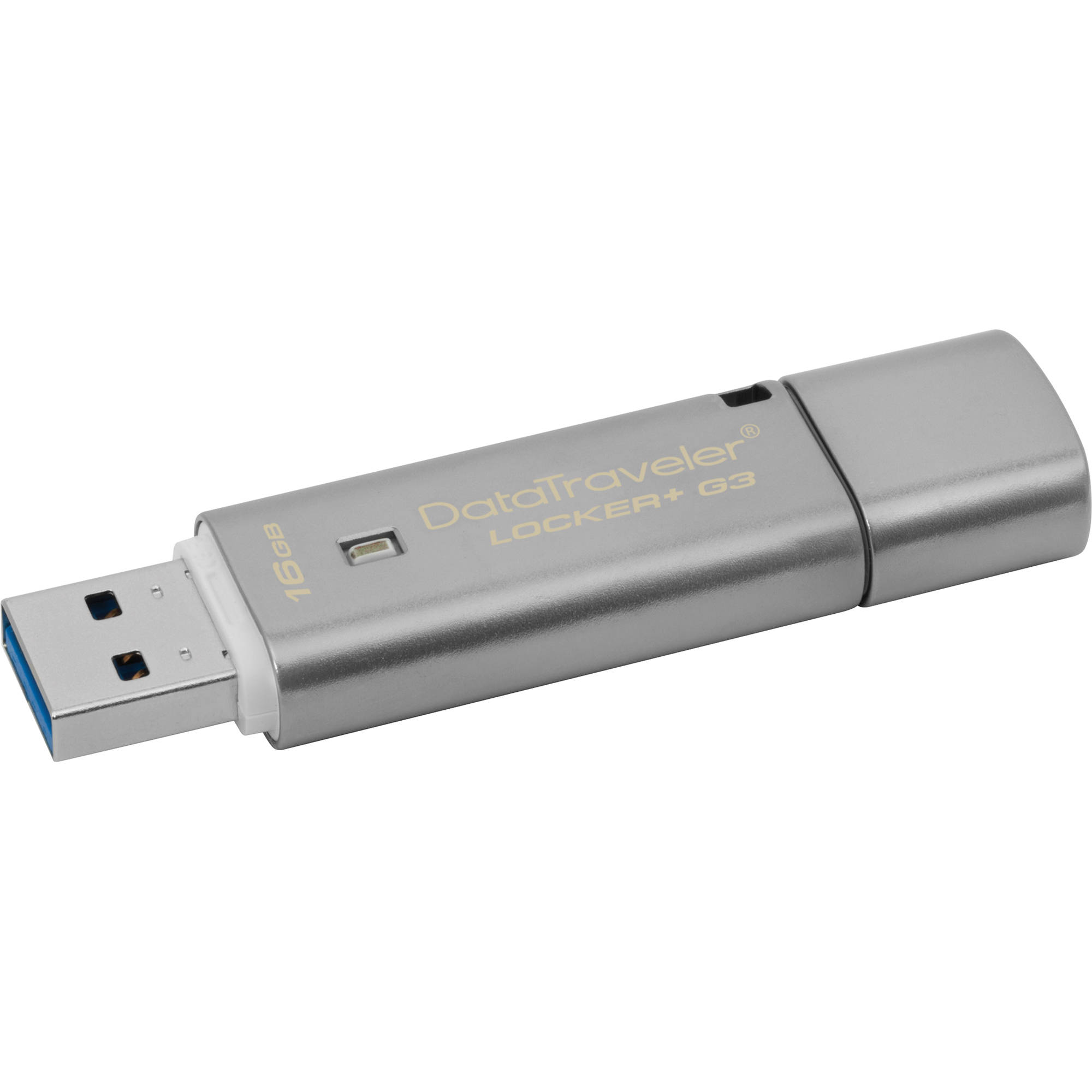 Kingston 16GB DataTraveler Locker+ G3 USB 3.0 Type-A Flash Drive