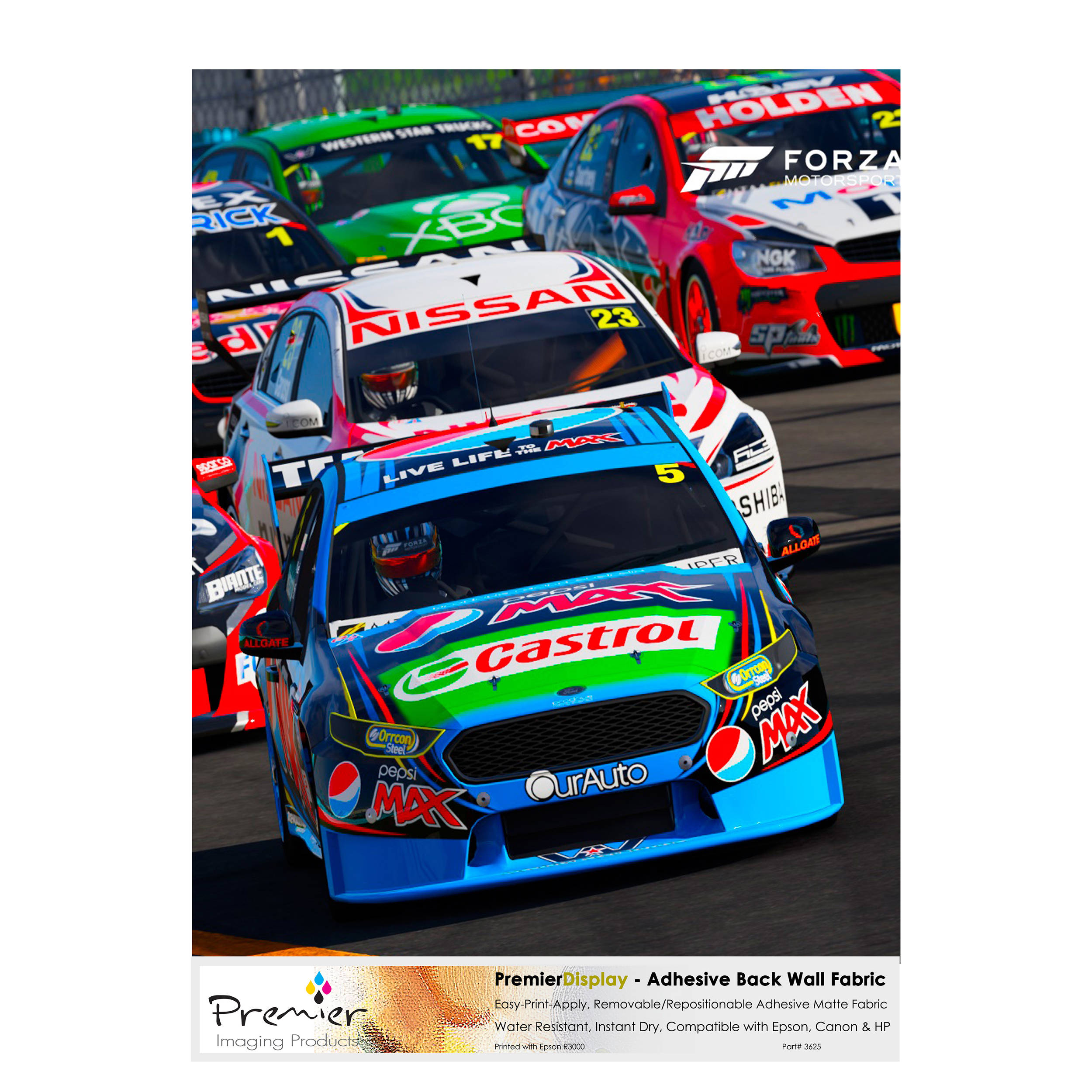 Premier Imaging PremierDisplay Adhesive Backed Matte Fabric Wallpaper (11 x 17", 25-Sheets)