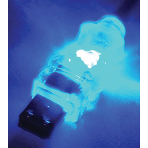QVS FireWire/i.Link 6-Pin Translucent Cable with Blue LEDs (15')